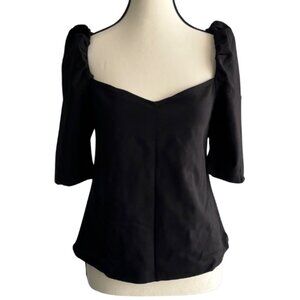 H&M TOP WITH BEAUTIFUL SLEEVES AND NECKLINE, SZ.L
